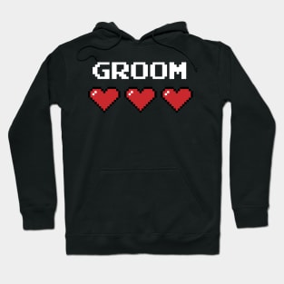 Groom Pixel Heart Hoodie